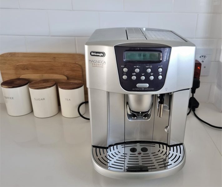 Espresso machine at Blouberg Airbnb